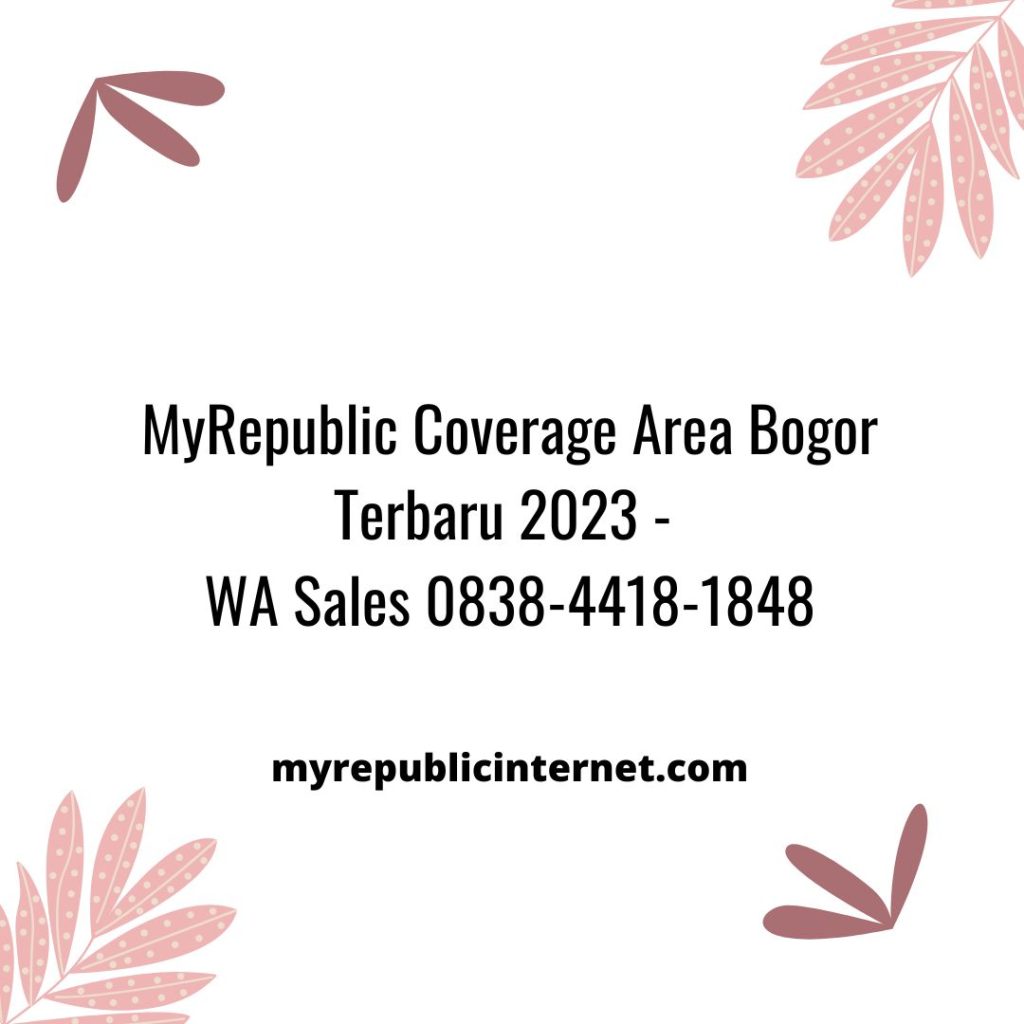 MyRepublic Coverage Area Bogor
